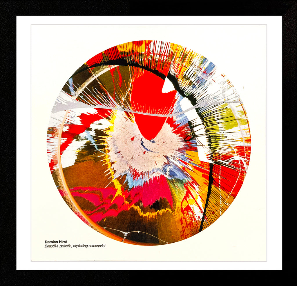 DAMIEN HIRST 'Beautiful, Galactic, Exploding' (2001) Framed Rare Show Card - Signari Gallery