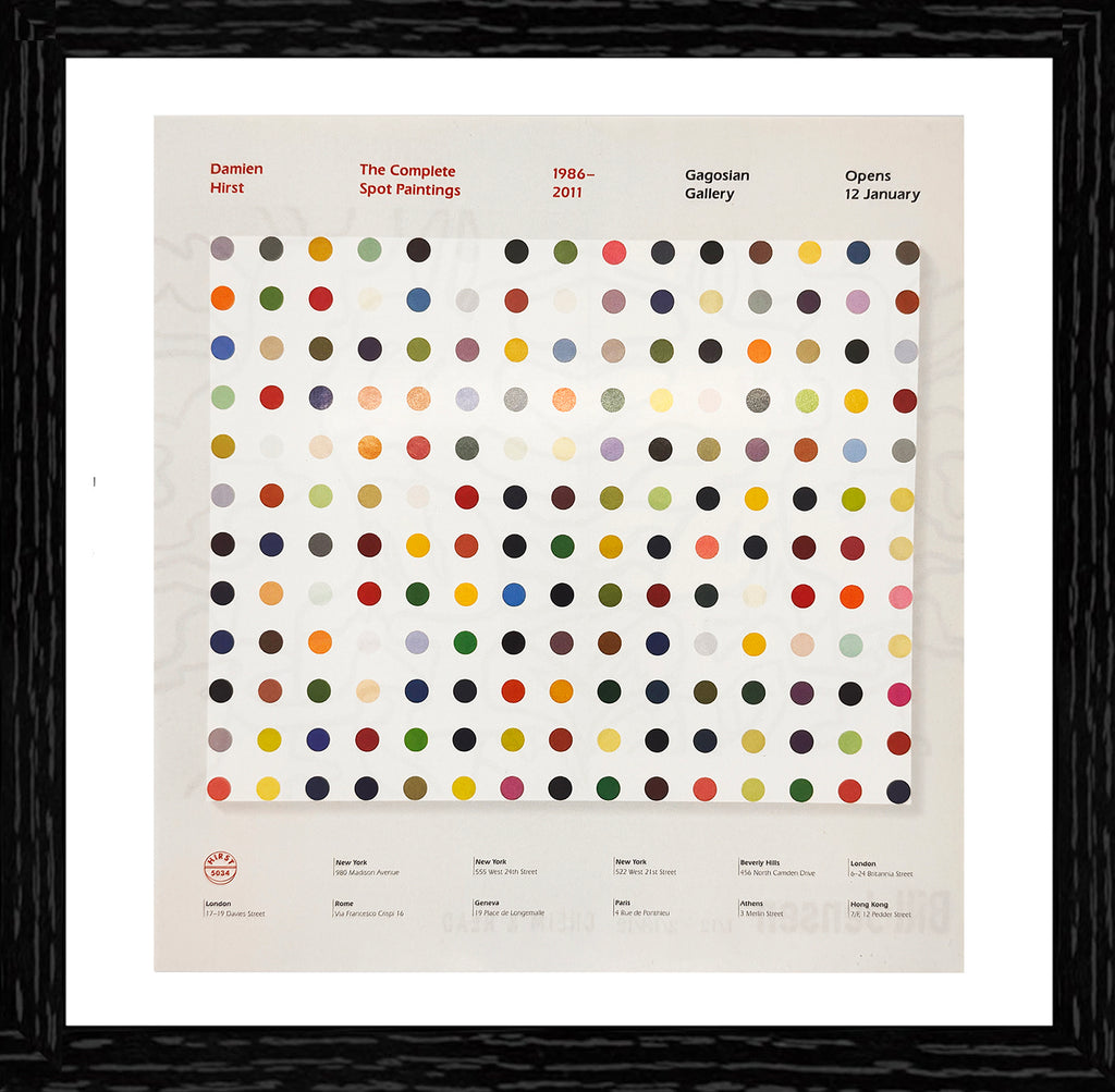 DAMIEN HIRST 'The Complete Spot Paintings' (2012) Framed Original Exhibit Advertisement - Signari Gallery