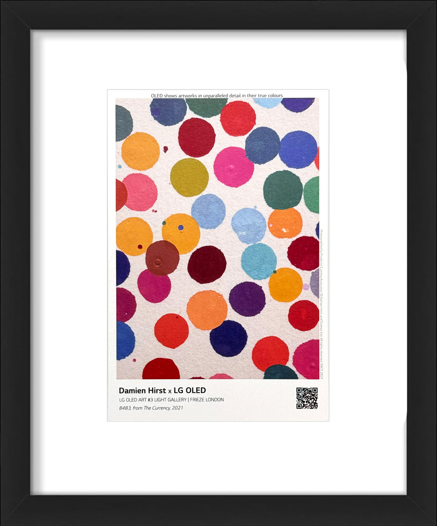 DAMIEN HIRST x Light Gallery 'The Currency: LG OLED #3' (2023) Original (framed) Show Card - Signari Gallery