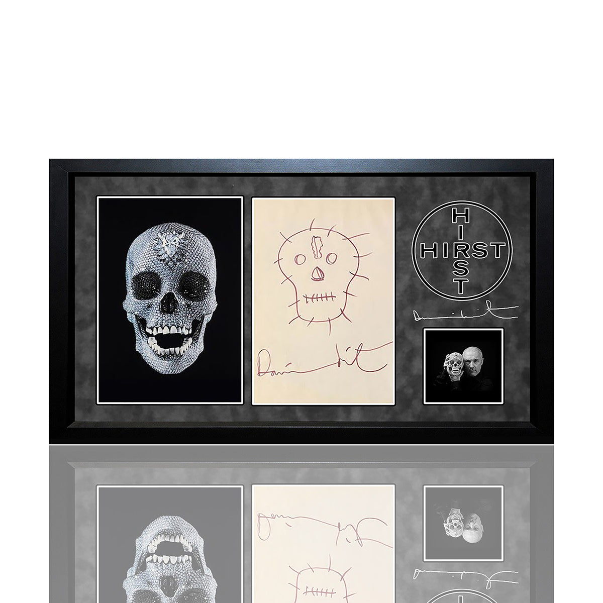 DAMIEN HIRST 'For the Love of God' (2012) Rare, Custom Framed Hand-Dra