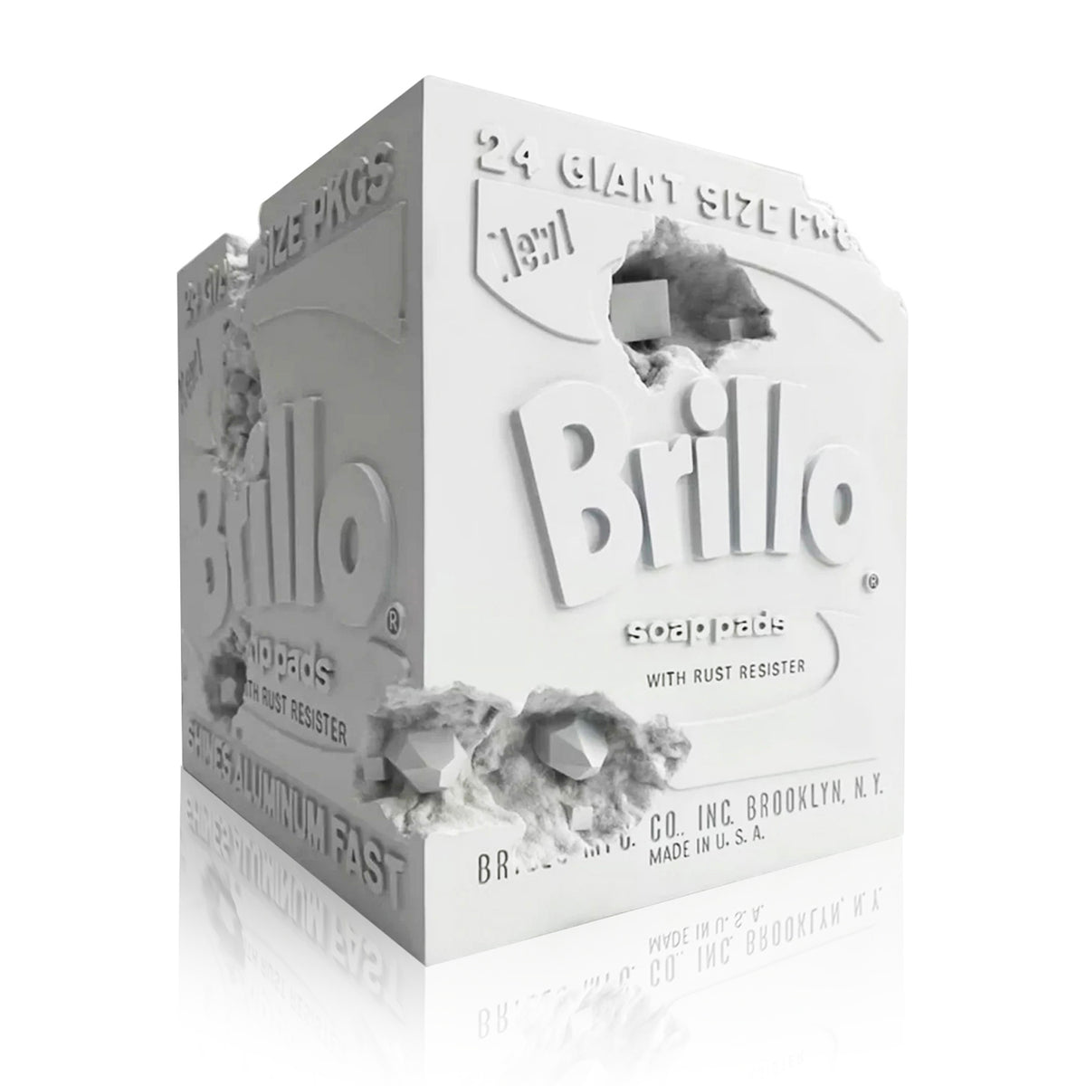 Daniel Arsham Eroded Brillo Box ウォーホル Eroded Brillo Box