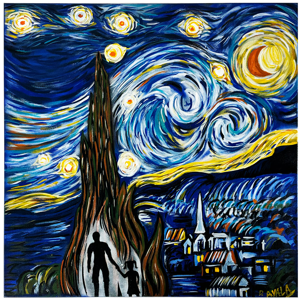 DANNY AYALA 'Starry Night: That's It' Original on Canvas - Signari Gallery