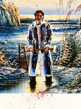 Load image into Gallery viewer, DAVE POLLOT 'Hip to be Square' (2024) Hand-Embellished "American Psycho" Giclée Print on Canvas - Signari Gallery