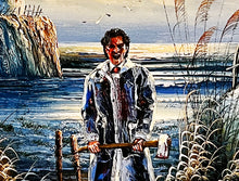 Load image into Gallery viewer, DAVE POLLOT 'Hip to be Square' (2024) Hand-Embellished "American Psycho" Giclée Print on Canvas - Signari Gallery