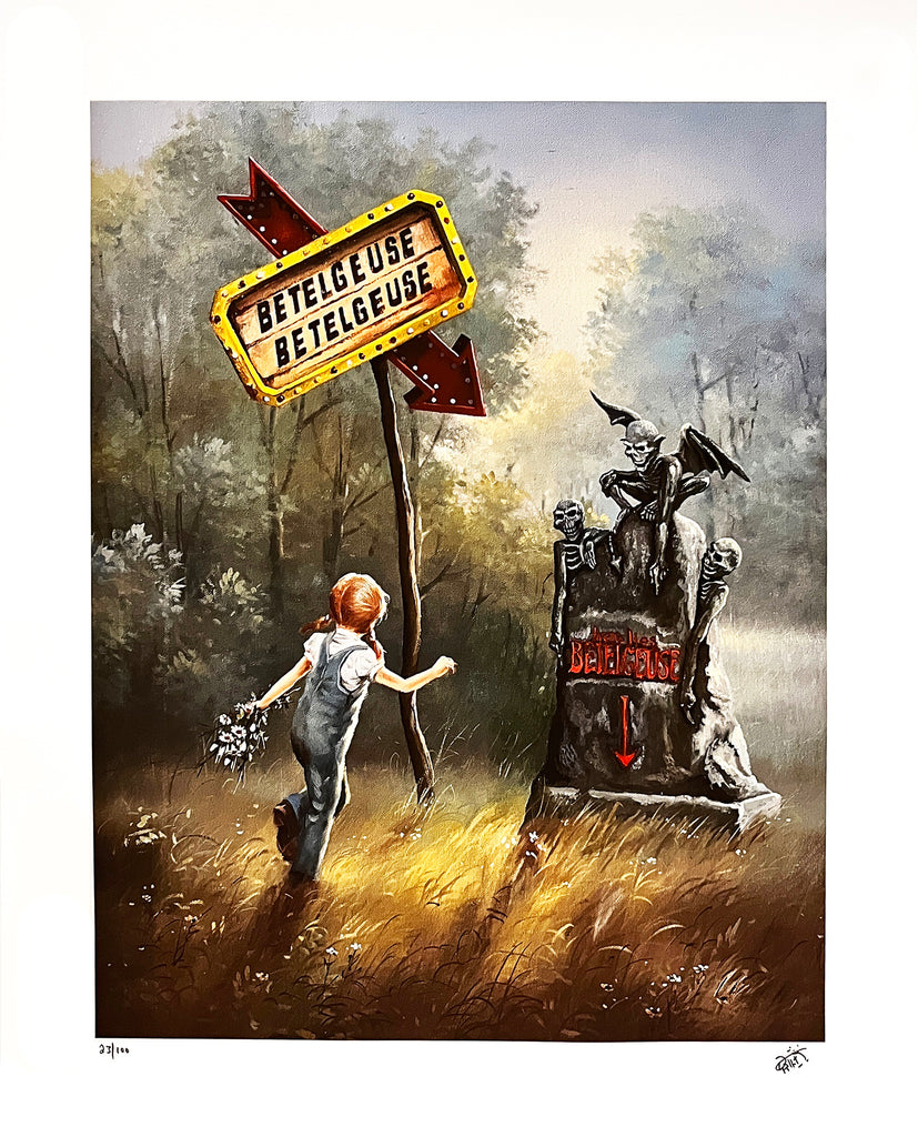DAVE POLLOT 'Pilgrimage' (2024) "Beetlejuice Beetlejuice" Giclée Print on Canvas - Signari Gallery