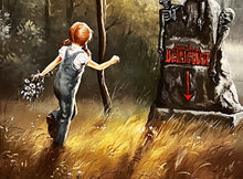 Load image into Gallery viewer, DAVE POLLOT 'Pilgrimage' (2024) "Beetlejuice Beetlejuice" Giclée Print on Canvas - Signari Gallery