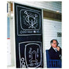 ERIC ORR x KEITH HARING 'Untitled TVs' (2023) Original Framed Show Card - Signari Gallery