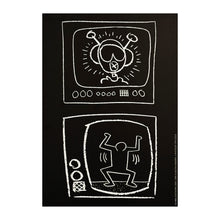 Load image into Gallery viewer, ERIC ORR x KEITH HARING 'Untitled TVs' (2023) Original Framed Show Card - Signari Gallery