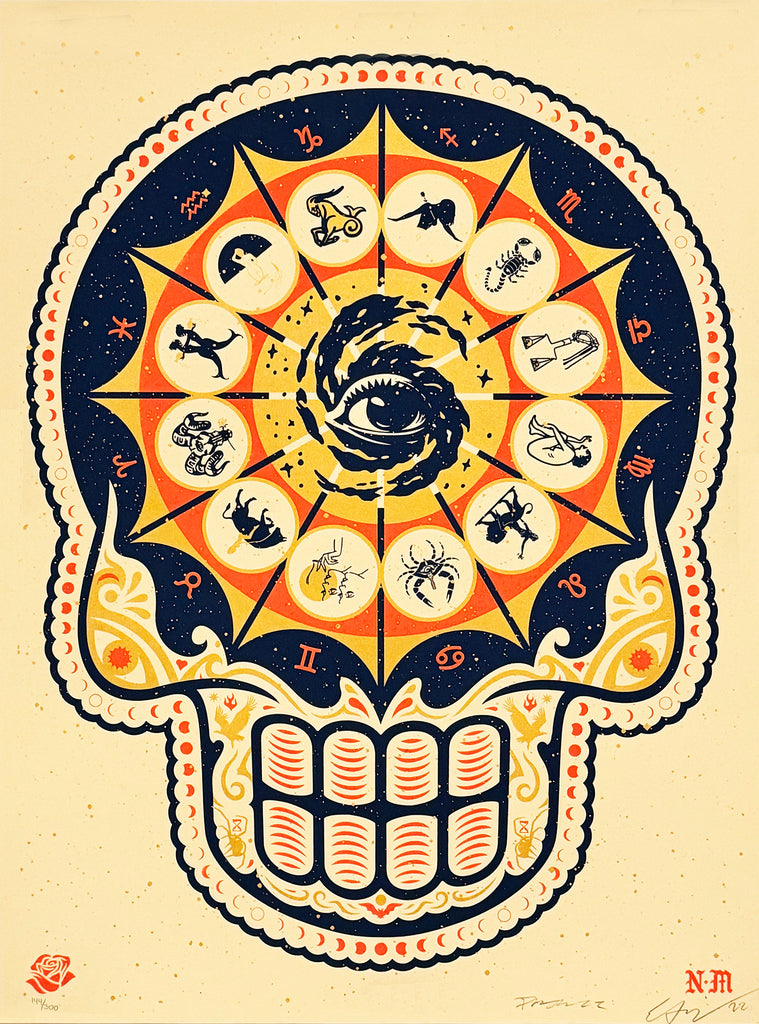 ERNESTO YERENA x NEVER MADE 'Mystic Calavera' (2022) Collab. Screen Print - Signari Gallery