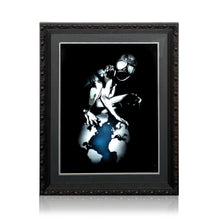Load image into Gallery viewer, EYESAW 'Golem in Gas Mask' (2009) RARE Custom Framed 1/1 HPM on Paper - Signari Gallery