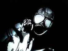Load image into Gallery viewer, EYESAW 'Golem in Gas Mask' (2009) RARE Custom Framed 1/1 HPM on Paper - Signari Gallery