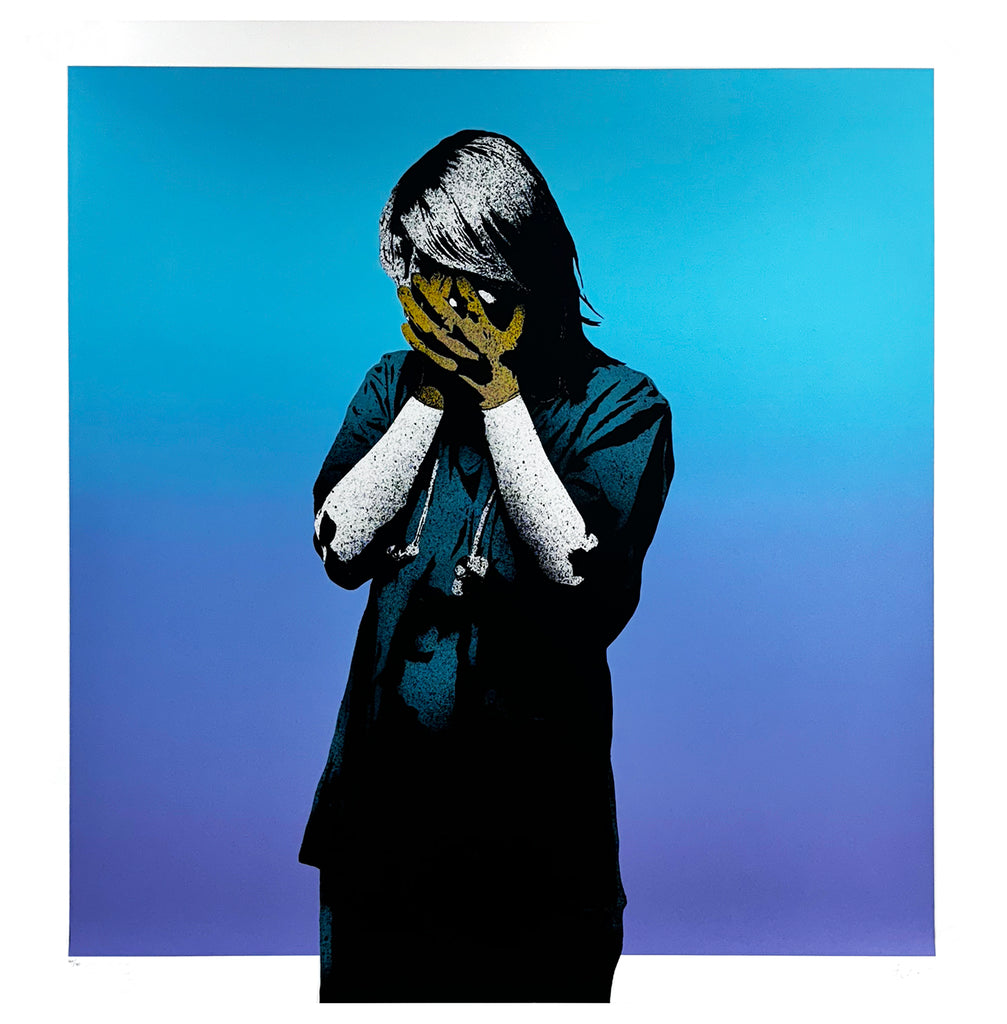 FAKE 'Code Black' (2021) 7-color Screen Print (blue) - Signari Gallery