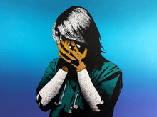 Load image into Gallery viewer, FAKE 'Code Black' (2021) 7-color Screen Print (blue) - Signari Gallery