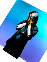 Load image into Gallery viewer, FAKE 'Code Black' (2021) 7-color Screen Print (blue) - Signari Gallery