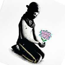 Load image into Gallery viewer, FAKE 'Flower Power' (2024) 5-Color Screen Print (pink) - Signari Gallery