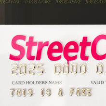Load image into Gallery viewer, FAKE 'Street Cred' (2025) Hand-Signed, Custom Framed "Credit" Card