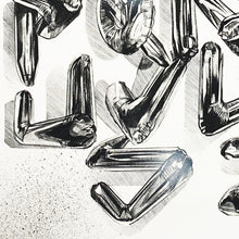 Load image into Gallery viewer, FANAKAPAN 'Chrome 7's A-Z' (2020) Hand-Finished Screen Print (#18/30) - Signari Gallery