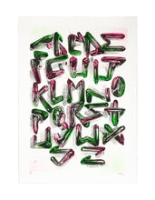 Load image into Gallery viewer, FANAKAPAN 'Chrome 7's A-Z' (2020) Hand-Finished Screen Print - Signari Gallery