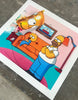 FANAKAPAN 'I Can See All of Springfield from Here' (2024) 24-Color Screen Print - Signari Gallery