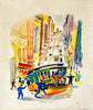 GEORGE POST 'Powell and Taylor' (1951) Rare Serigraph on Repurposed Art Board - Signari Gallery