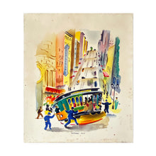 Load image into Gallery viewer, GEORGE POST 'Powell and Taylor' (1951) Rare Serigraph on Repurposed Art Board - Signari Gallery
