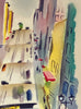 GEORGE POST 'Powell and Taylor' (1951) Rare Serigraph on Repurposed Art Board - Signari Gallery
