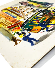 Load image into Gallery viewer, GEORGE POST 'Powell and Taylor' (1951) Rare Serigraph on Repurposed Art Board - Signari Gallery