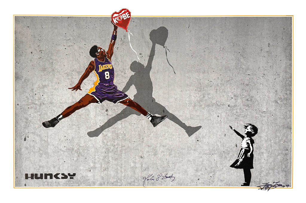 HUNKSY 'Kobe 8 Banksy' (2021) Archival Pigment Print - Signari Gallery