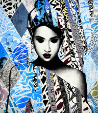 Load image into Gallery viewer, HUSH 'Faces I' (2019) Original (framed) Show Card - Signari Gallery