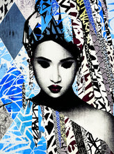 Load image into Gallery viewer, HUSH 'Faces I' (2019) Original (framed) Show Card - Signari Gallery