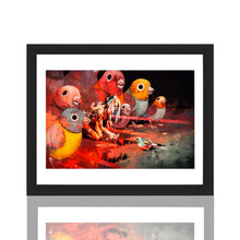 Load image into Gallery viewer, IAN FRANCIS 'Bird Toys/Predator' (2019) Framed Original Show Card - Signari Gallery