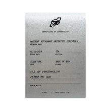 Load image into Gallery viewer, IMBUE 'Ancient Astronaut Nefertiti' (2024) Designer Resin Art Figure (crystal) - Signari Gallery