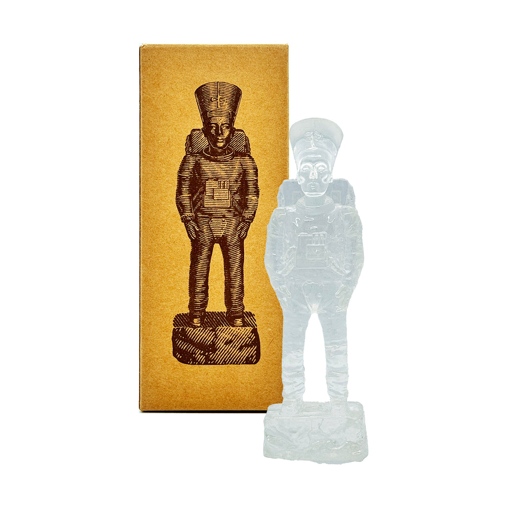 IMBUE 'Ancient Astronaut Nefertiti' (2024) Designer Resin Art Figure (crystal) - Signari Gallery