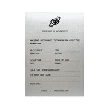 Load image into Gallery viewer, IMBUE 'Ancient Astronaut Tutankhamun' (2024) Designer Resin Art Figure (crystal) - Signari Gallery