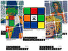 INVADER x MIMA Museum 'Invader Rubikcubist' 5-Poster Set - Signari Gallery