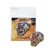 Load image into Gallery viewer, JEAN-MICHEL BASQUIAT 'Head' (2023) Enamel Lapel Pin - Signari Gallery