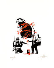 Load image into Gallery viewer, JEFF GILLETTE 'Art in Action: Banksy Rat' (2022) Archival Pigment Print (AP) - Signari Gallery