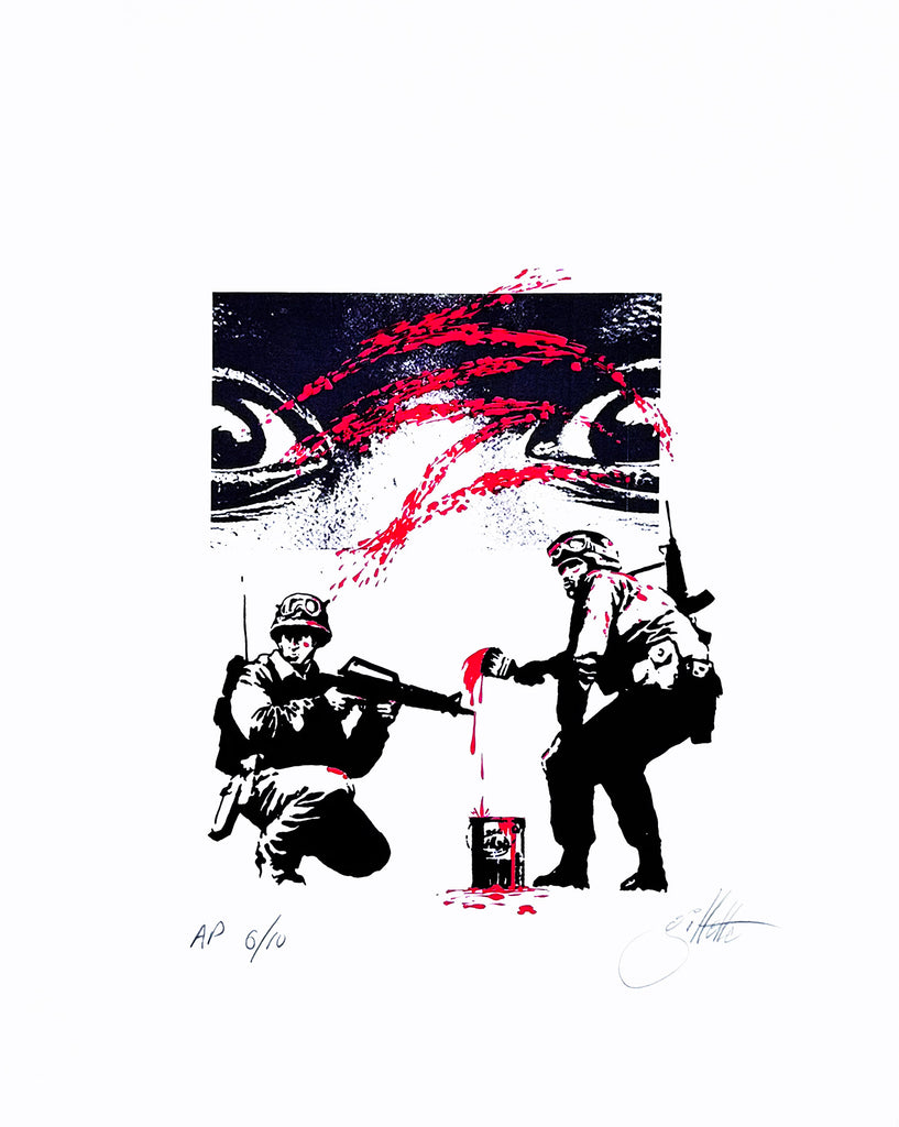 JEFF GILLETTE 'Art in Action: JR' (2022) Archival Pigment Print (AP) - Signari Gallery