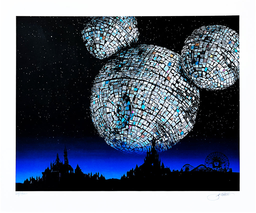 JEFF GILLETTE 'Mickey Death Star' (2019) Archival Pigment Print - Signari Gallery