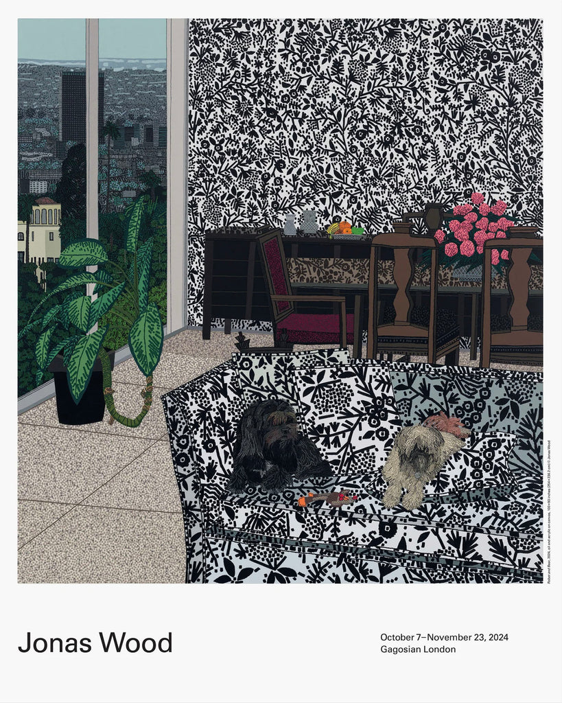 JONAS WOOD 'Robot and Bear' (2024) Offset Lithograph Exhibit Poster - Signari Gallery
