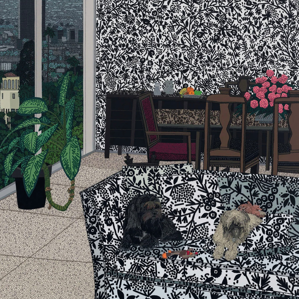 Jonas Woodジョナス・ウッド : Robot and Bear ポスター JONAS WOOD 'Robot and Bear' (2024) Offset Lithograph Exhibit