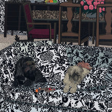 Load image into Gallery viewer, JONAS WOOD 'Robot and Bear' (2024) Offset Lithograph Exhibit Poster - Signari Gallery