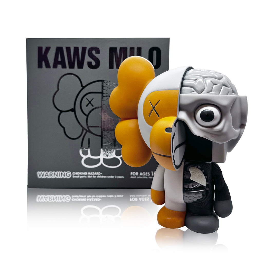 KAWS x BAPE 'Milo' (2011) Rare Designer Vinyl Art Figure (grey) - Signari Gallery