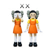 KAWS 'Squid Game: Young-Hee' (2025) Designer Vinyl Art Figure (coloured) - Signari Gallery