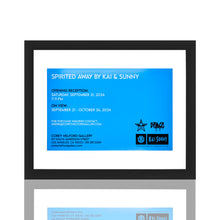 Load image into Gallery viewer, KAI + SUNNY 'Spirited Away' (2024) Original (framed) Show Card - Signari Gallery