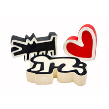 Load image into Gallery viewer, KEITH HARING 'Sensory Toy Set' (2023) Rubber Figural Baby Toys - Signari Gallery