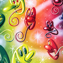 Load image into Gallery viewer, KENNY SCHARF 'Viera Panasonic Sparkle Rainbow' (2023) Wrapping Paper (x3) - Signari Gallery