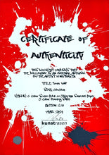 Load image into Gallery viewer, KUNSTRASEN 'Inner Void' (2024) 6-Layer Screen Print with Backing Sheet (red) - Signari Gallery