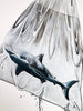LOUISE McNAUGHT 'Shark in a Bag' (2022) Framed Original on Canvas - Signari Gallery