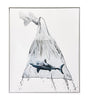 LOUISE McNAUGHT 'Shark in a Bag' (2022) Framed Original on Canvas - Signari Gallery